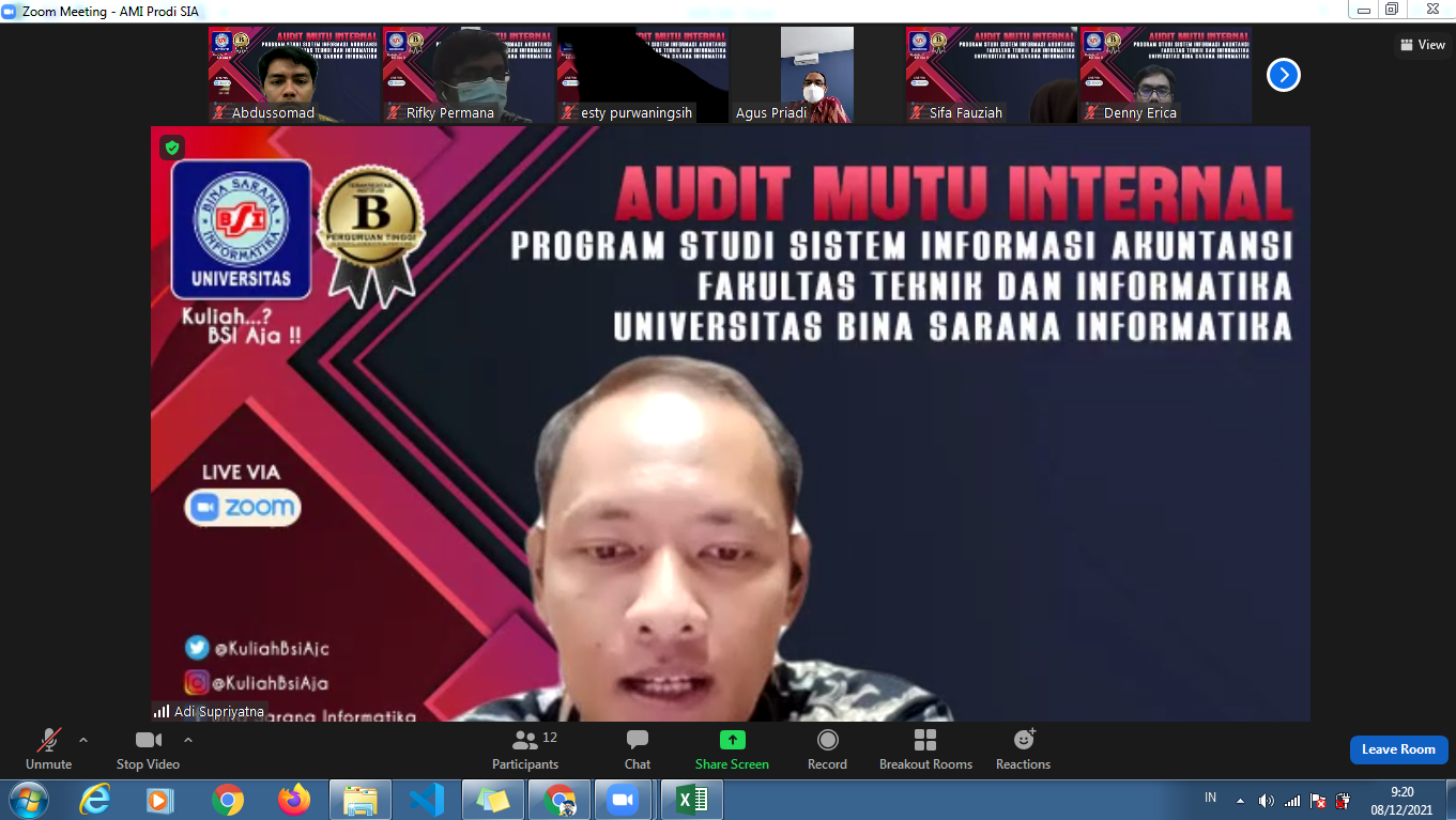 Peningkatan Mutu Berkelanjutan Prodi Sistem Informasi Akuntansi Melalui AMI