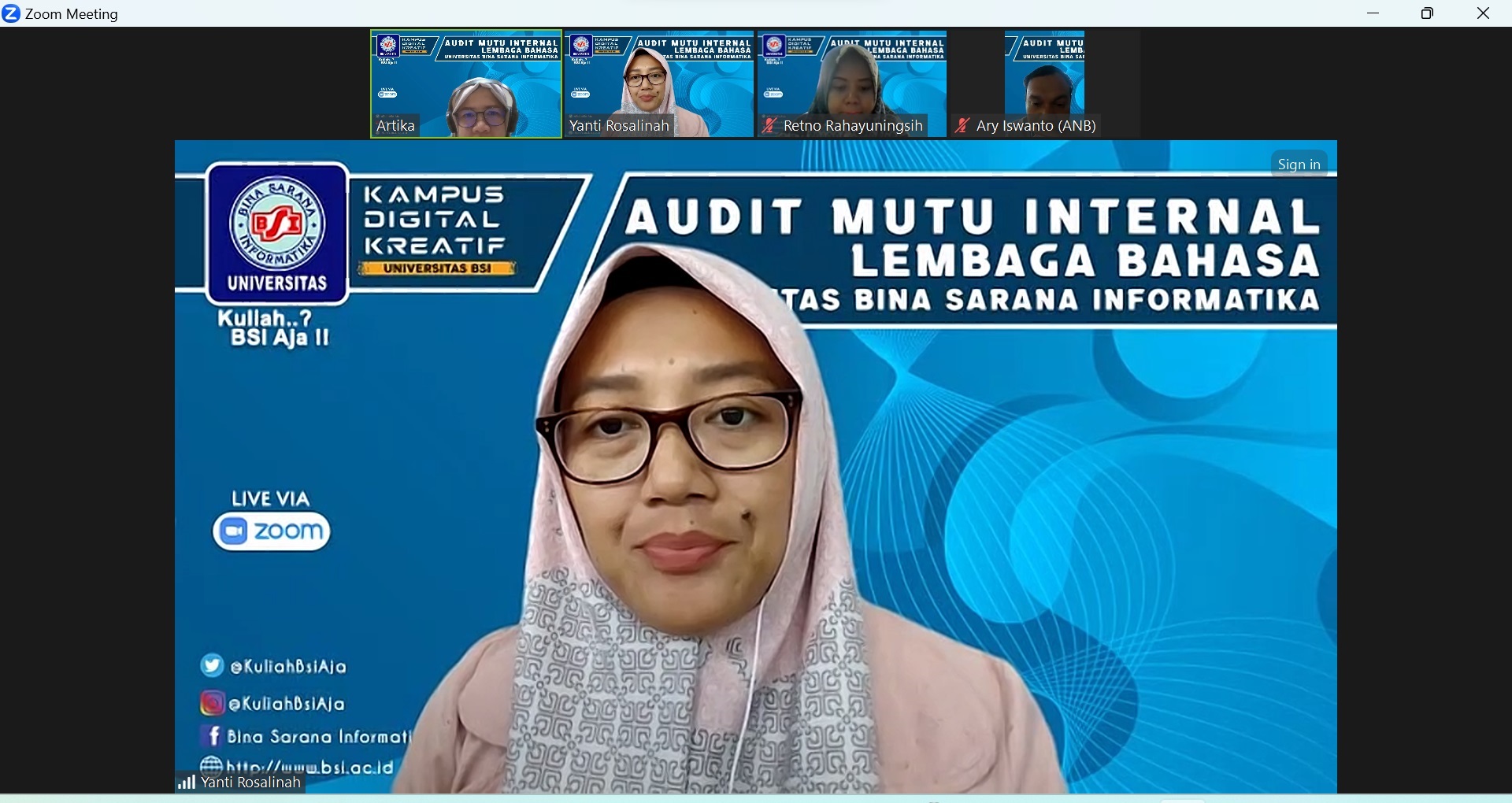 Pastikan Mutu Internal Unit Kerja Lembaga Bahasa Melalu AMI