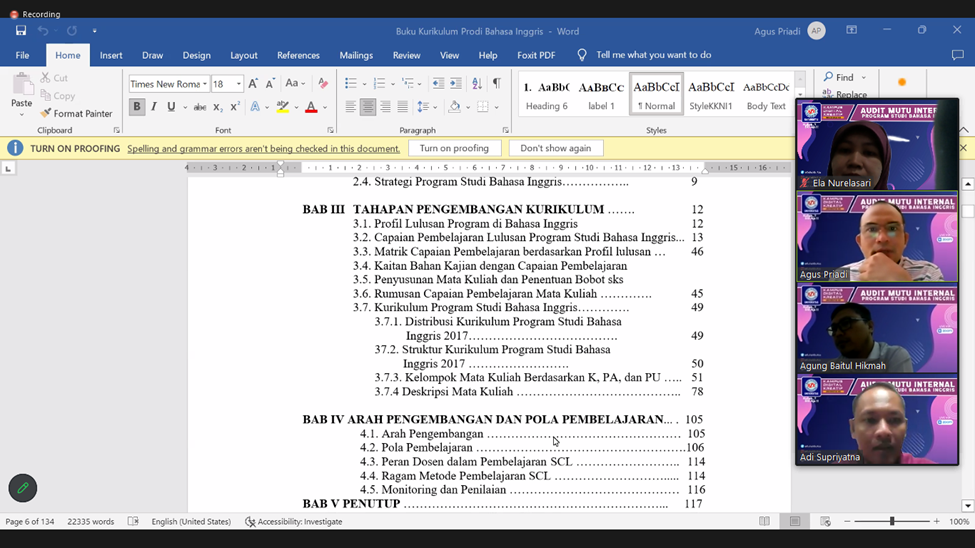 Tingkatkan Kualitas Mutu Program Studi Bahasa Inggris Fakultas Komunikasi dan Bahasa