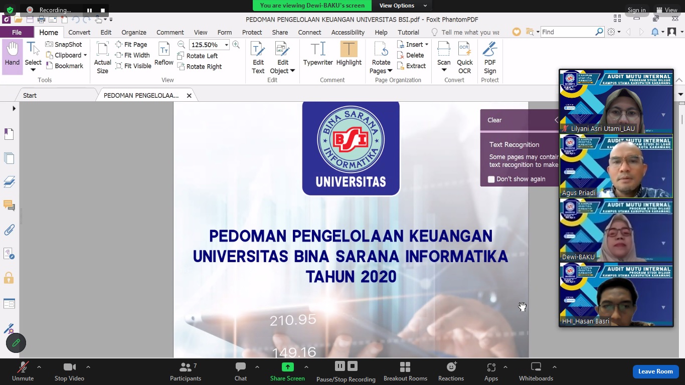 Audit Laporan Kinerja dan Standar Pendidikan pada PSDKU Kabupaten Karawang   