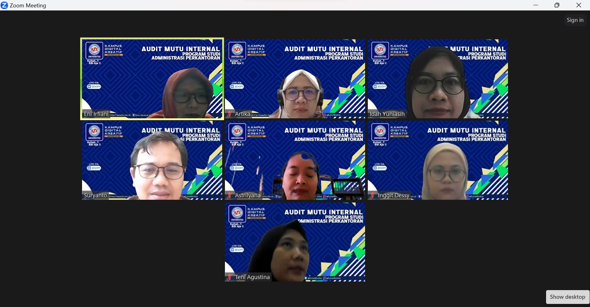 Tingkatkan Mutu Pembelajaran, Prodi Administrasi Perkantoran  Laksanakan AMI Siklus V