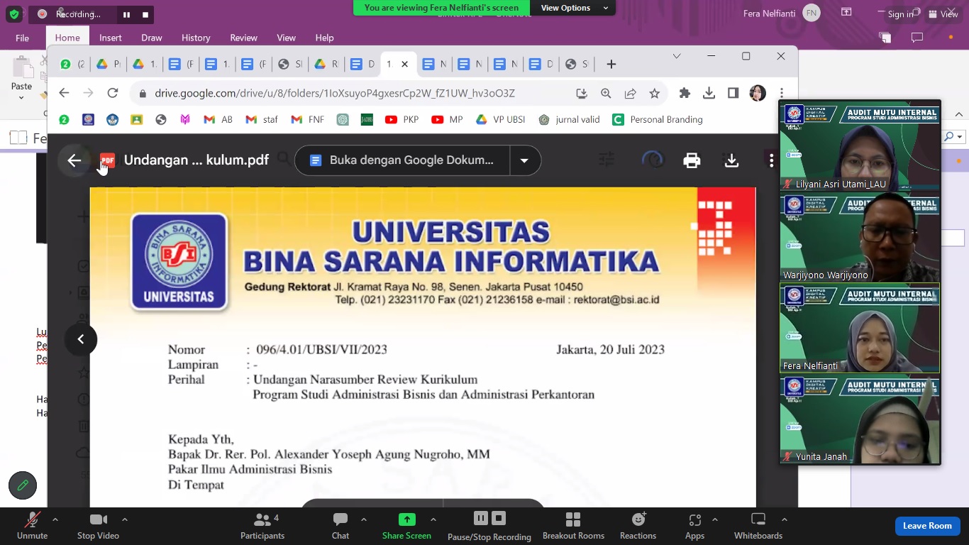 Prodi Administrasi Bisnis Komitmen Lakukan Perbaikan Dan Tingkatkan Kualitas Mutu Melalui AMI